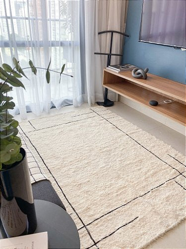 Alfombra de algodón Cru Lines 2,00X3,00