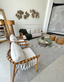 Alfombra de sisal belga gris NalaBoho (todos los tamaños)