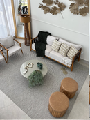 Alfombra de sisal belga gris NalaBoho (todos los tamaños)