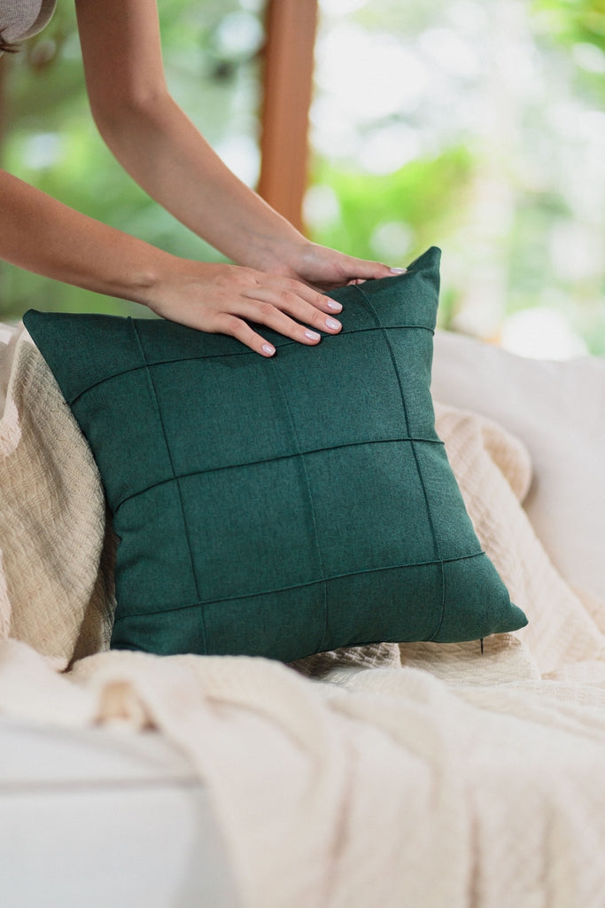 Almohadón Cru Verde 50 x 50