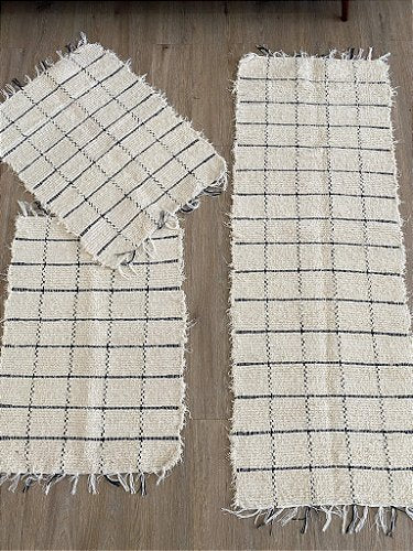 Juego de alfombra Inca Caramelo 3 Peças