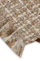 Alfombra de sisal a cuadros